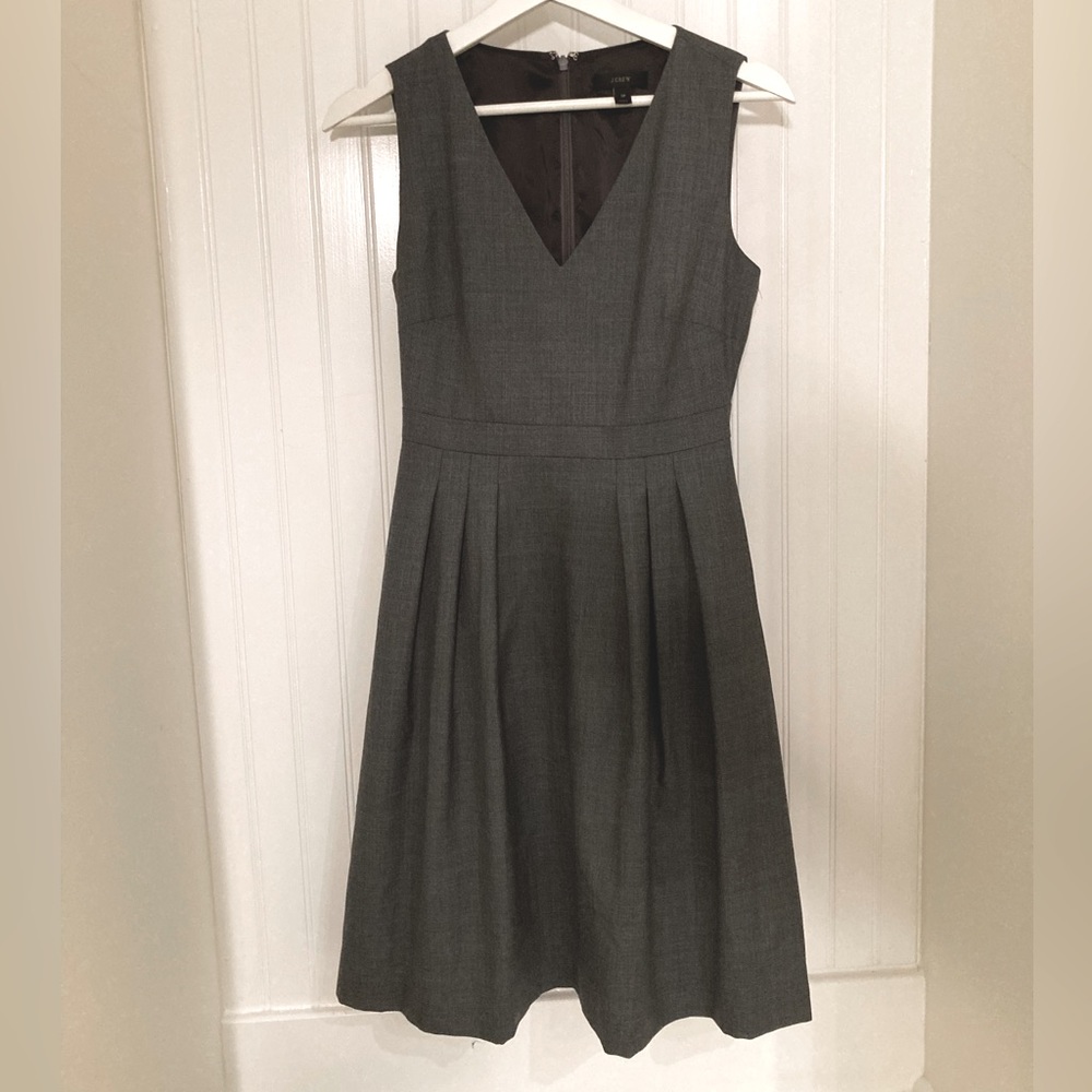 J. Crew Gray A-Line Business Dress